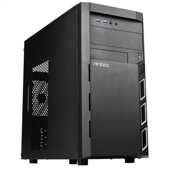 ANTEC VSK 3000 Elite Case, Home & Business, Black, Micro Tower, 2 x USB 3.0, Micro ATX, Mini-ITX, Perfect for Enterprise Users