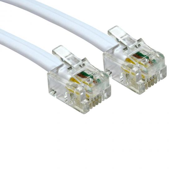 RJ11 (M) to RJ11 (M) 3m White OEM Cable