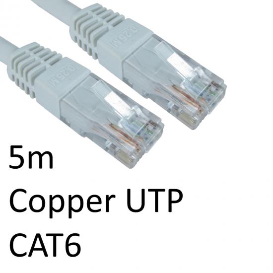 RJ45 (M) to RJ45 (M) CAT6 5m White OEM Moulded Boot Copper UTP Network Cable