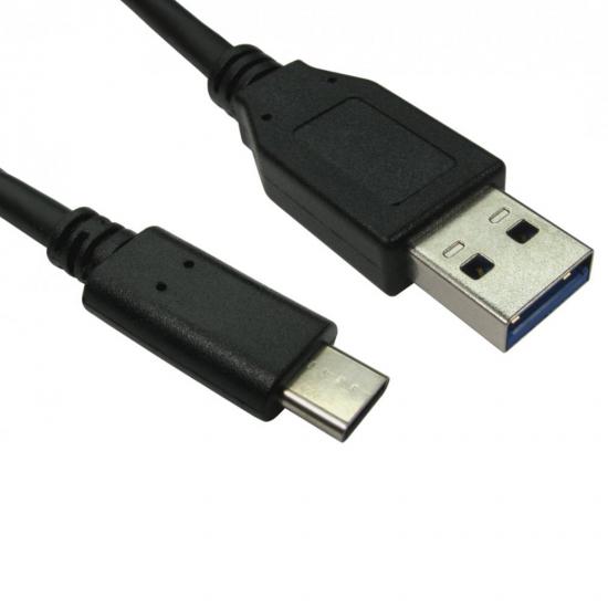 TARGET USB3C-921 Data Cable, USB 3.1 Type-A (M) to USB 3.1 Type-C (M), 1m, Black, 10Gbps Data Transfer Rate, Supports up to 3A 20V (60W), USB Power Delivery v2.0, OEM Polybag Packaging