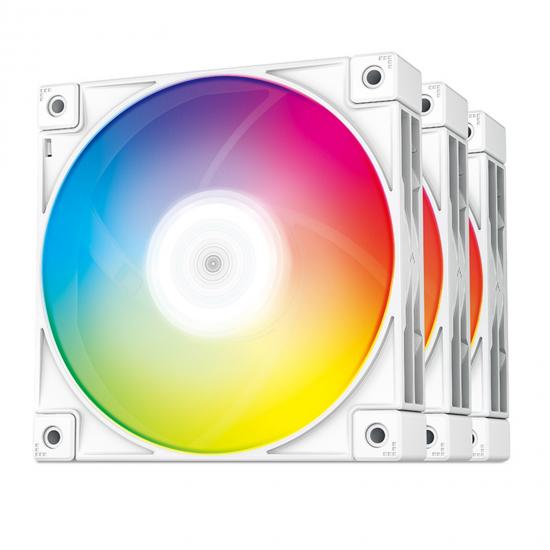DeepCool FC120 WHITE PLUS 3-IN-1 Addressable RGB 3 Fan Pack