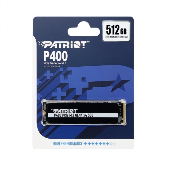 Patriot P400 P400P512GM28H) 512GB M.2 Interface, PCIe 4.0 x 4, 2280 Length, Read 5000MB/s, Write 4800MB/s, 3 Year Warranty