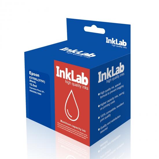 InkLab 378 XL Epson Compatible Photo HD Black Replacment Ink