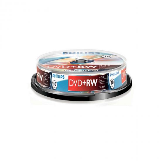 Philips DVD+RW 4X 10PK Spindle
