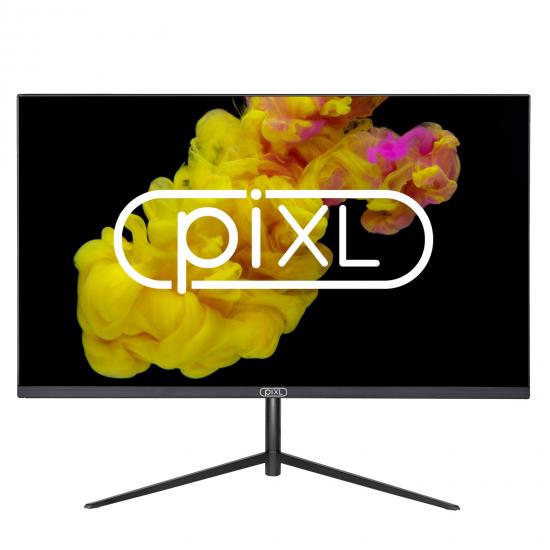 piXL CM24F32I 24 Inch Frameless Monitor, Widescreen IPS LCD Panel, Slim Design, 5ms Response Time, 60Hz Refresh Rate, Full HD 1920 x 1080, VGA, HDMI, 16.7 Million Colour Support, Black Finish