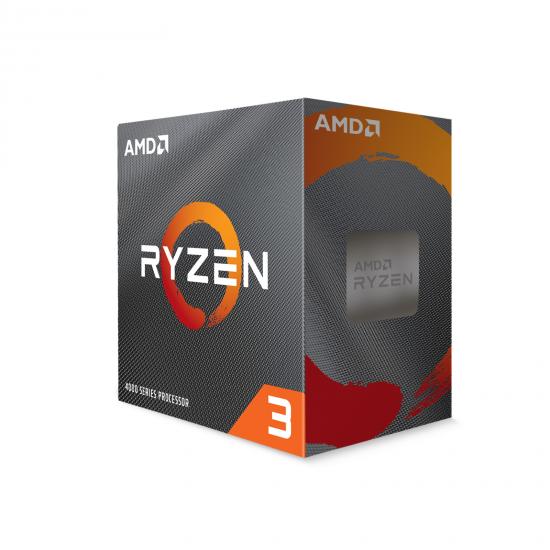 AMD Ryzen 3 4100 4 Core Processor, 8 Threads, 3.8Ghz up to 4.0Ghz Turbo, 4MB Cache, 65W, with Wraith Stealth Cooler, No Graphics