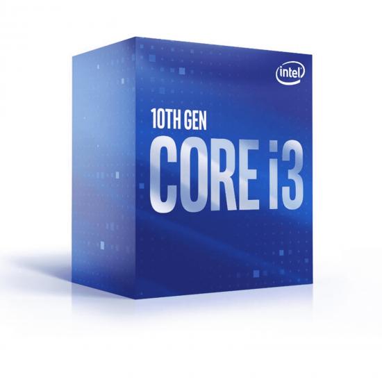 Intel Core i3 10100 4 Core Processor Processor 8 Threads, 3.6GHz up to 4.3Ghz Turbo Comet Lake Socket LGA 1200 6MB Cache, 65W, Cooler