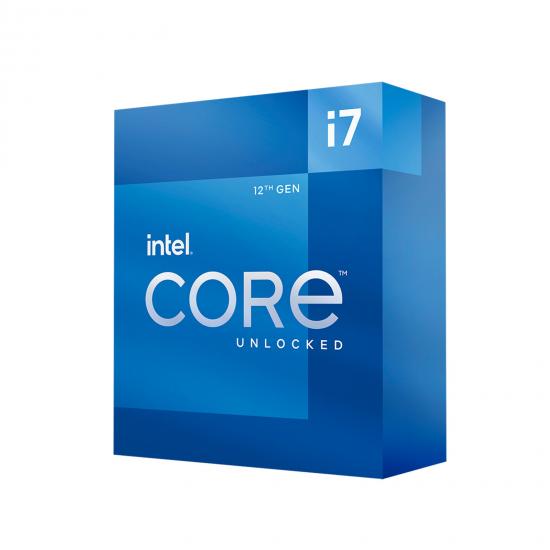 Intel 12th Gen Core i7-12700K 12 Core Desktop Processor 20 Threads, 3.6GHz up to 5.0GHz Turbo, Alder Lake Socket LGA1700, 25MB Cache, 125W, Maximum Turbo Power 190W Overclockable CPU, No Cooler